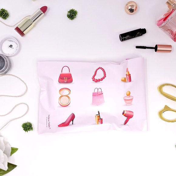 Other - 6x9 pink makeup polymailers waterproof thick high quality shipping supplies